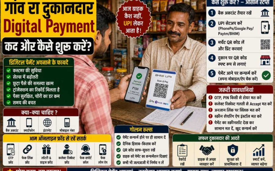 Gaon Ke Dukandaar Digital Payment Kaise Shuru Kar Sakte Hain