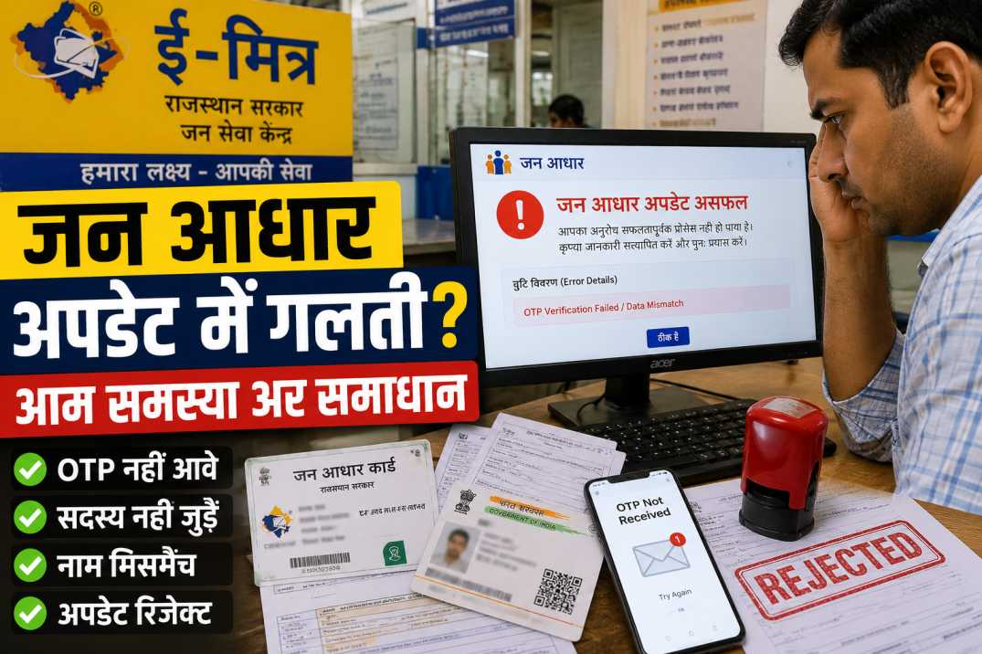 Jan Aadhaar update me error ka solution