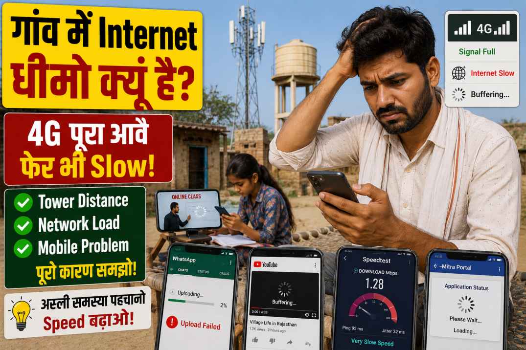 Rajasthan Ke Gaon Me Internet Slow Kyu Hota Hai